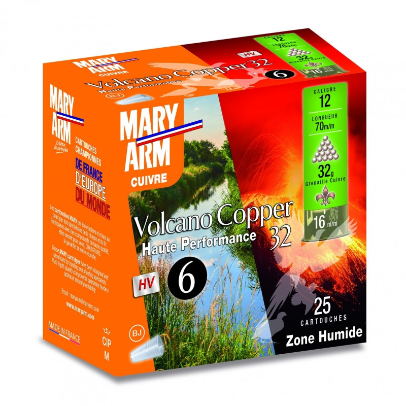CARTOUCHE MARY ARM CAL 12/70 VOLCANO COPPER 32G