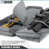 Savior Urban Warfare 36' Double Rifle Case Gris