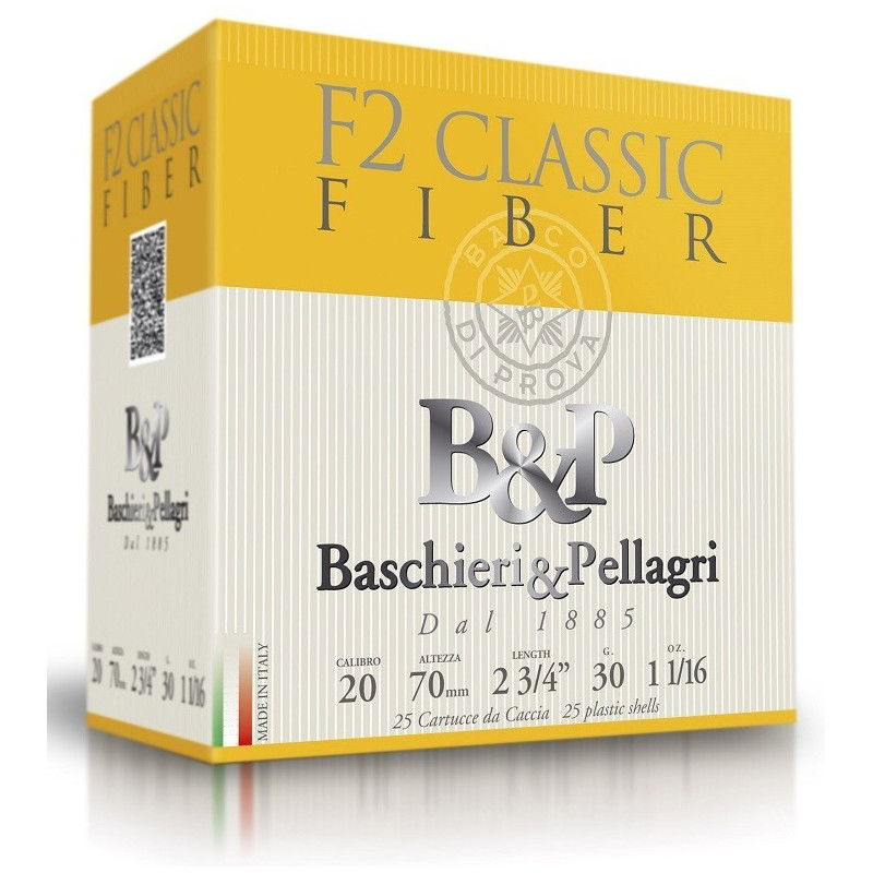 Cartouche B & P F2 Classic Fiber 30 / Cal. 20 - 30 g