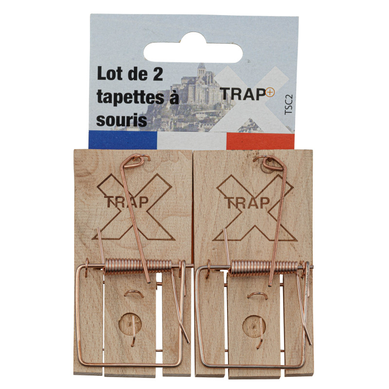 TAPETTE À SOURIS EN BOIS, LOT DE 2