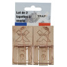 TAPETTE À SOURIS EN BOIS, LOT DE 2