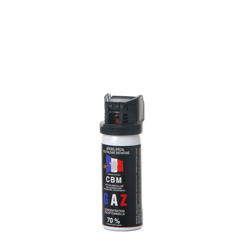 BOMBE GAZ DEFENSE CS CAPOT CLAPET 50ML