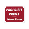 Panneau akilux Propriété privée 30x25 cm